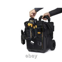 TOUGHBUILT Large Rolling Massive Mouth 15-in Tool Bag 23 Pockets Construction