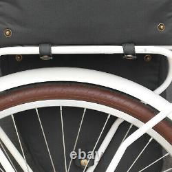 TOURBON Bike Double Panniers Rear Bag Saddle Seat Rack Market Pack Roll-Up Black