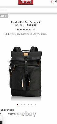 TUMI Alpha Bravo Collection-London Roll Top Backpack Recycle Capsule Theme