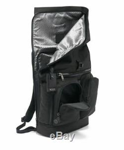 TUMI Alpha Bravo London Roll Top Backpack Black Men Business Laptop Bag NEW