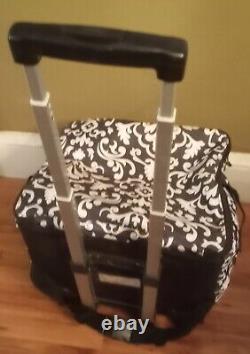 Thirty-One 31 Parisian Pop Rolling Duffle Bag Carry On 22 Hostess Retired Coole