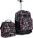 Tilami Rolling Backpack 19 inch with Lunch Bag Wheeled Laptop Ins