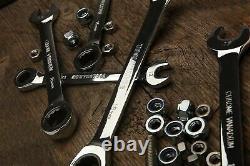 ToolGuards 26 Pieces Ratcheting Wrench Set with Roll Bag