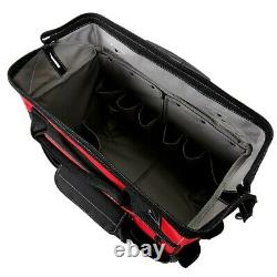 Tool Bag With Wheels Box Portable Rolling Tote Mechanics Sheetrock Heavy Duty 18