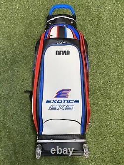 Tour Edge Exotics EXS Tour Staff Demo Fitting Rolling Golf Bag NEW