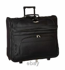 Travel Select Amsterdam Rolling Garment Bag Wheeled Luggage Suits Case Black