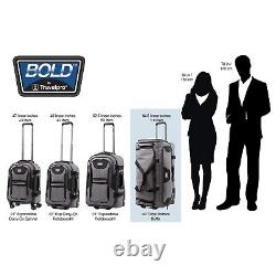 Travelpro Bold Drop Bottom Wheeled Rolling Duffel Bag, Olive/Black, 30-Inch