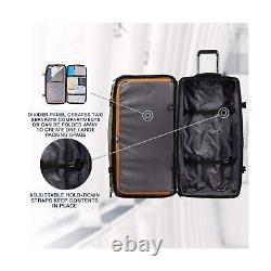 Travelpro Bold Drop Bottom Wheeled Rolling Duffel Bag, Olive Green/Black, 30