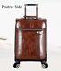 Trolley Luggage Travel Wheel Leather Bag Rolling Spinner Suitcase 2022 New