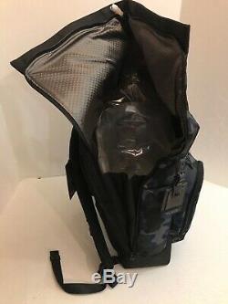 Tumi Bravo London Roll-Top Backpack Black/Blue Camo NWT $450