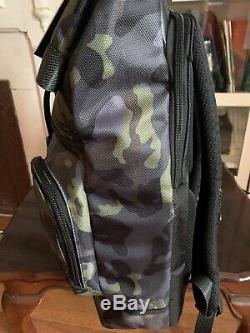 Tumi Men's Alpha Bravo London Roll Top Camo Backpack Green Gray Combo