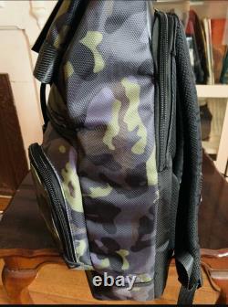 Tumi Men's Alpha Bravo London Roll-Top Camo Gray Green Backpack
