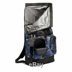 Tumi Mens London Roll Top Backpack Rucksack Laptop Bag Blue Camo 103705-8138 NWT