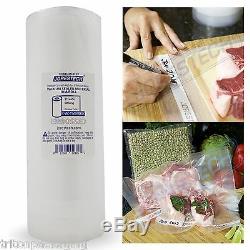 Two 11X50 Rolls 4mil WRITABLE Commercial Food Fresh Food Vacuum Sealer Bags