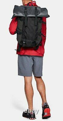 Under Armour UA Waterproof Roll Top 40L Frame Outdoor Backpack Blackout Camo