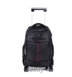 Unisex Business Travel Trolley Bag Wheeled Rolling Backpack 20 Inch Luggage Bags