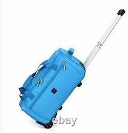 Unisex Travel Luggage Solid Oxford Cabin Trolley Waterproof Wheeled Rolling Bags