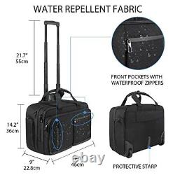 VANKEAN 17.3 Inch Rolling Laptop Bag Briefcase Women Men with RFID Pockets Ca