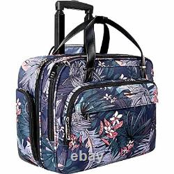 VANKEAN Rolling Laptop Case for Women Premium Rolling Travel Luggage Bag Fits