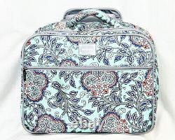 VERA BRADLEY 17 Rolling Work Bag Business Luggage Suitcase Fan Flowers Laptop