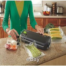 Vacuum Sealer Food Saver Machine with Starter Bags & Rolls Food Safety Certified
