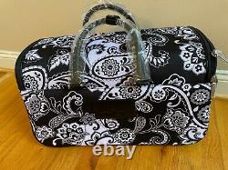 Vera Bradley 22 Rolling Duffel MIDNIGHT PAISLEY Small Luggage Carry On New