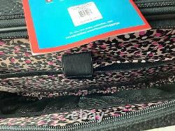 Vera Bradley Classic Black Rolling Work Bag with lock Quilted Travel Luggage NWT