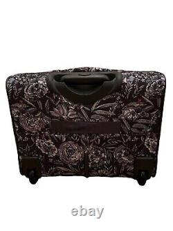Vera Bradley Rare Lavender Bouquet Rolling Suitcase Bag Laptop