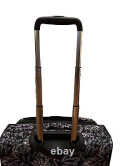 Vera Bradley Rare Lavender Bouquet Rolling Suitcase Bag Laptop