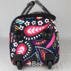 Vera Bradley Rolling Duffel Bag Luggage Painted Paisley New NWT Carry On