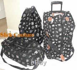 Victorias Secret PINK LUGGAGE SET Wheelie Suitcase Duffel Laundry Bag 3PC TRAVEL