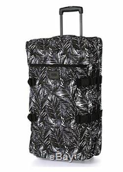 Victorias Secret Pink Large Palm Fern Luggage Wheelie Suitcase Duffle Bag NWT