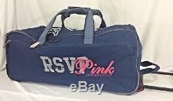 Victorias Secret Pink RARE A-LISTER LG Luggage Wheelie Suitcase Duffle Bag NWT