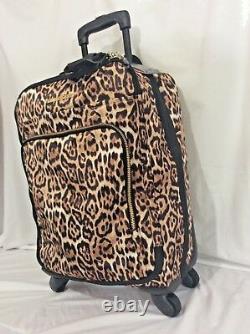 Victorias Secret Supermodel LEOPARD Wheelie Luggage Bag NWT