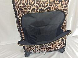 Victorias Secret Supermodel LEOPARD Wheelie Luggage Bag NWT
