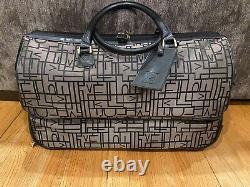 Vintage Diane Von Furstenberg Rolling Tote Luggage Carry On Bag 21x12x10 Logo