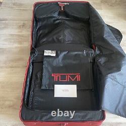 Vtg Tumi Wheel-A-Way 50 Deluxe Rolling Oversized Garment Bag 2233RF Red Nylon