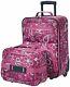 Wheeled Luggage Set 2 Piece Rolling Suitcase Tote Carry On Bag Travel Flight US