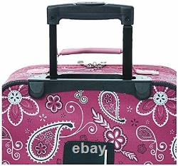 Wheeled Luggage Set 2 Piece Rolling Suitcase Tote Carry On Bag Travel Flight US