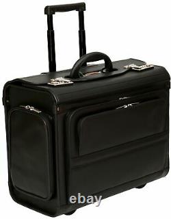 Wheeled Pilot Case Rolling 17.3 Laptop Roller Bag Briefcase Hand Luggage Flight