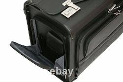 Wheeled Pilot Case Rolling 17.3 Laptop Roller Bag Briefcase Hand Luggage Flight