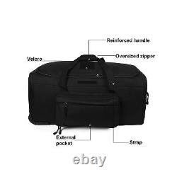 WolfWarriorX Duffel Bag Wheels Rolling Deployment Bag Wheeled Military Suitcase