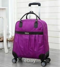 Women Travel Luggage Bag Carry On Rolling Boarding With Wheel Cabin Trolley Bag