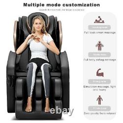 Zero-Gravity Fullbody Massage Chair with Bluetooth 8D Air Bag Extrusion Lounge USA
